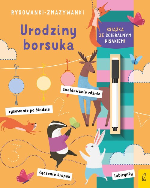 Image of Rysowanki-zmazywanki Urodziny borsuka