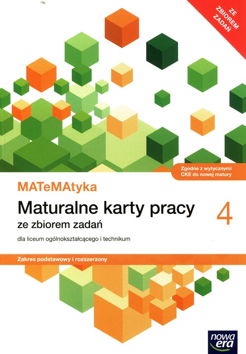 Image of Matematyka 4 Maturalne karty pracy ze zbiorem zadań Zakres podstawowy i rozszerzony dla liceum ogólnokształcącego i technikum