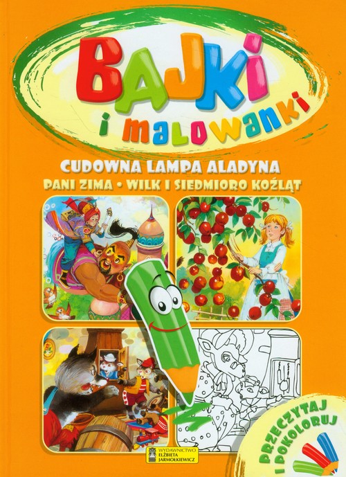 Image of Cudowna lampa Alladyna Pani Zima Wilk i siedmioro koźląt Przeczytaj i pokoloruj