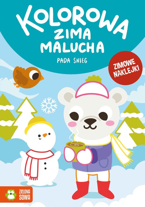 Image of Kolorowa zima malucha Pada śnieg