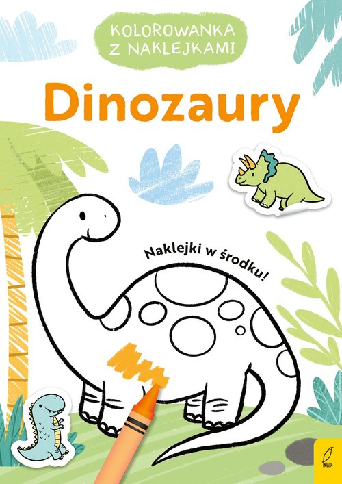Image of Kolorowanka z naklejkami Dinozaury