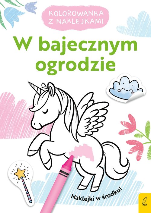 Image of Kolorowanka z naklejkami W bajecznym ogrodzie