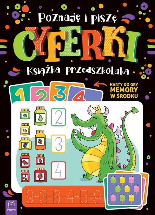 Image of Poznaję i piszę cyferki Książka przedszkolaka Karty do gry memory w środku