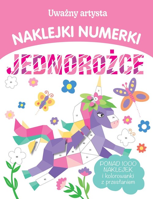 Image of Uważny artysta Naklejki numerki Jednorożce