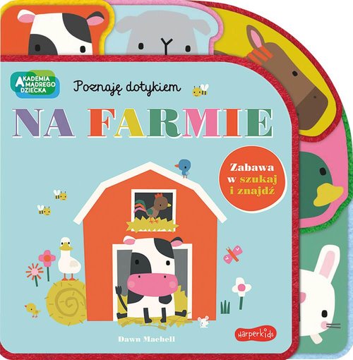 Image of Na farmie. Akademia Mądrego Dziecka. Poznaję dotykiem. Zabawa w szukaj i znajdź