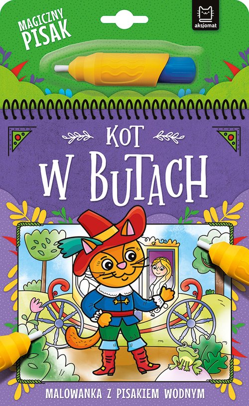 Image of Kot w Butach Malowanka z pisakiem wodnym