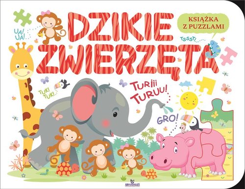 Image of Dzikie zwierzęta Książka edukacyjna z puzzlami