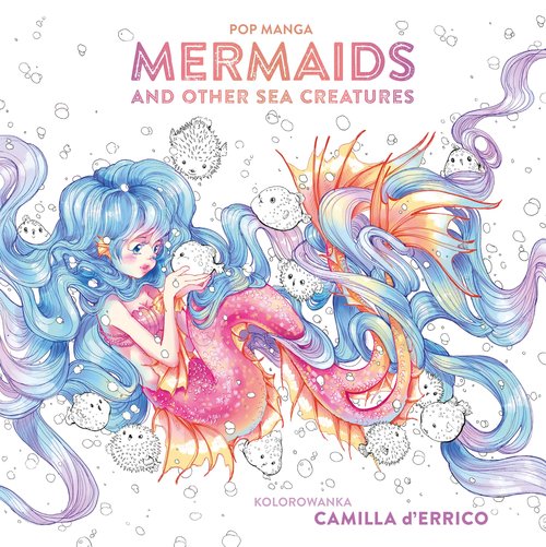 Image of Pop manga. Mermaids and other sea creatures