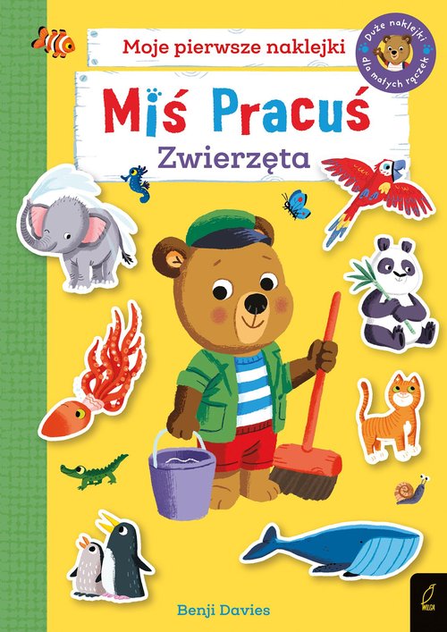 Image of Miś Pracuś Zwierzęta Książka z naklejkami