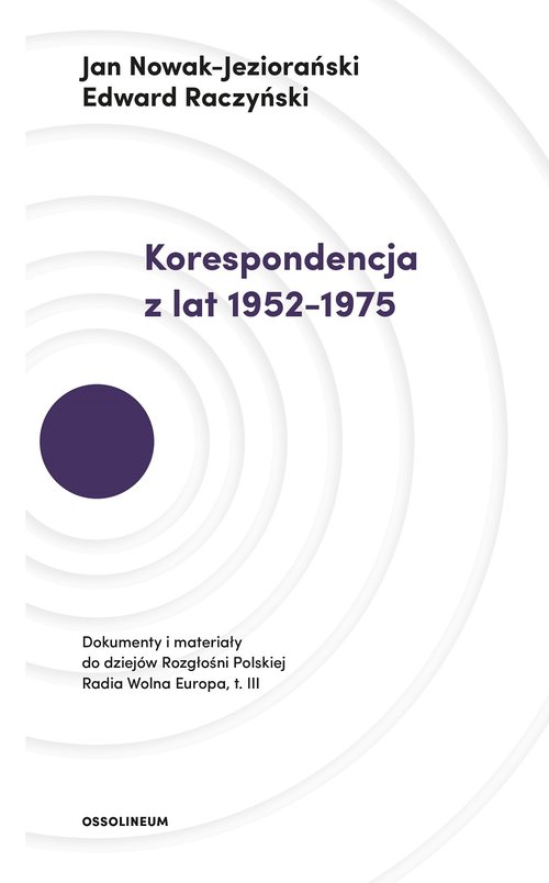 Image of Korespondencja z lat 1952-1975 Dokumenty i materiały do dziejów Rozgłośni Polskiej Radia Wolna Europa. Tom III