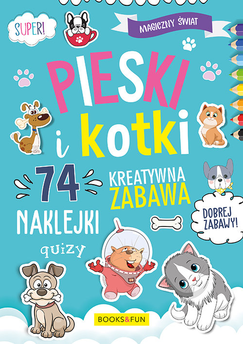 Image of Magiczny Świat Pieski i kotki 74 naklejki     