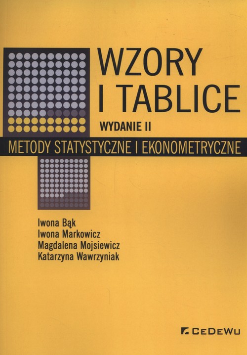 Image of Wzory i tablice. Metody statystyczne i ekonometryczne