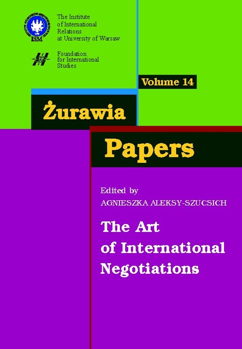 Image of Żurawia Papers 14 The Art of International Negotiations