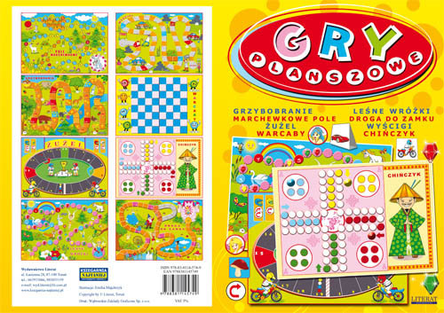 Image of Gry planszowe Gry planszowe. Grzybobranie. Marchewkowe pole. Żużel. Warcaby. Leśne wróżki. Droga do zamku. Wyścigi