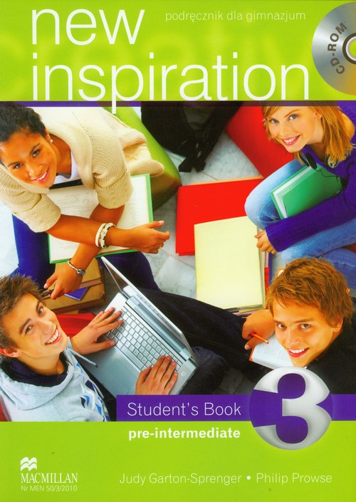 Image of New Inspiration 3 student's book with CD Gimnazjum