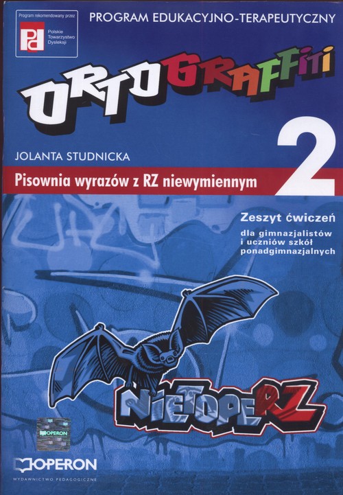 Image of Ortograffiti 2 Zeszyt ćwiczeń Pisownia wyrazów z RZ niewymiennym Gimnazjum