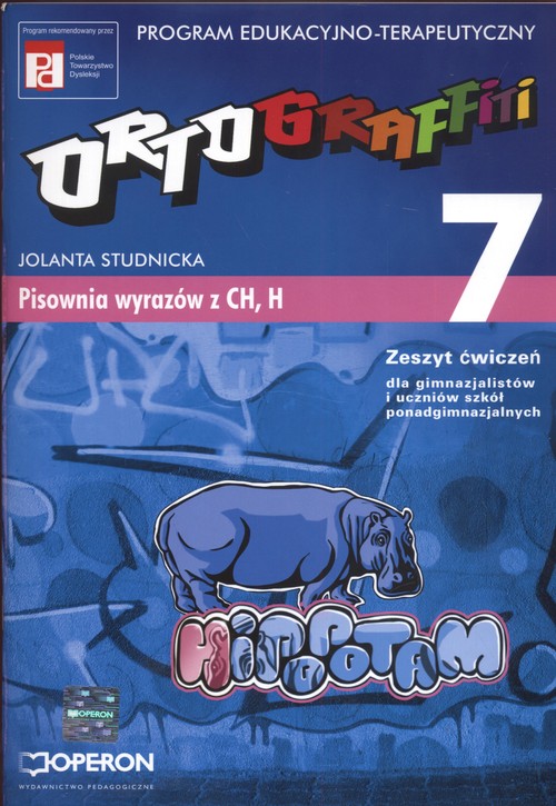 Image of Ortograffiti 7 Zeszyt ćwiczeń Pisownia wyrazów z CH i H Gimnazjum