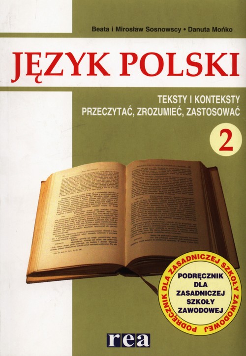 Image of Język polski 2 Podręcznik Teksty i konteksty Przeczytać, zrozumieć, zastosować Zasadnicza szkoła zawodowa