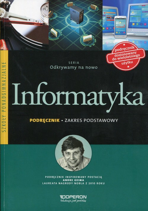 Image of Odkrywamy na nowo Informatyka Podręcznik Zakres podstawowy Szkoła ponadgimnazjalna