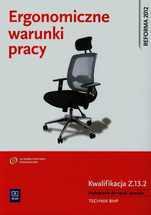 Image of Ergonomiczne warunki pracy Podręcznik do nauki zawodu BHP Kwalifikacja Z.13.2 Szkoła ponadgimnazjalna