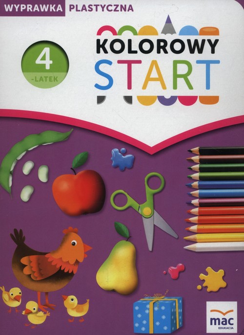 Image of Kolorowy start Czterolatek Wyprawka plastyczna Przedszkole