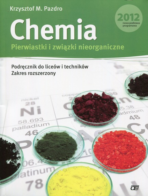 Image of Chemia Pierwiastki i związki nieorganiczne Podręcznik z płytą DVD Zakres rozszerzony Liceum, technikum