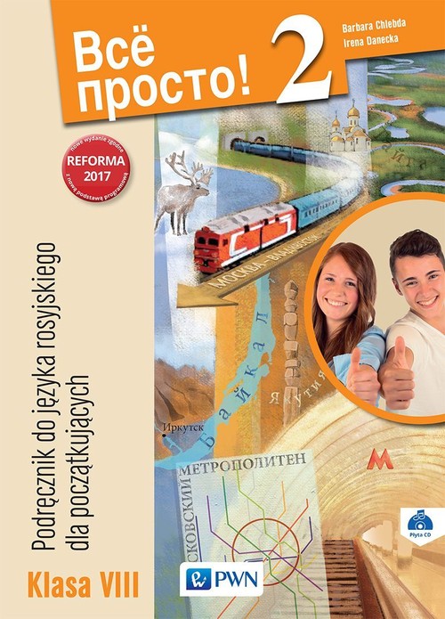 Image of Wsio Prosto! 2 Podręcznik do języka rosyjskiego dla początkujących 8 + CD Szkoła podstawowa