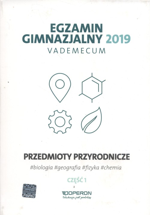 Image of Egzamin gimnazjalny 2019 Vademecum Przedmioty przyrodnicze Część 1 biologia, chemia, fizyka, geografia