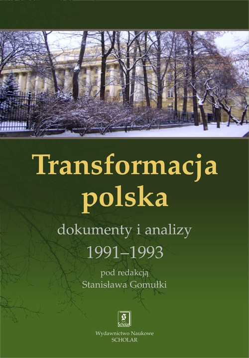 Image of Transformacja polska Dokumnety i analizy 1991 - 1993 Dokumnety i analizy 1991-1993