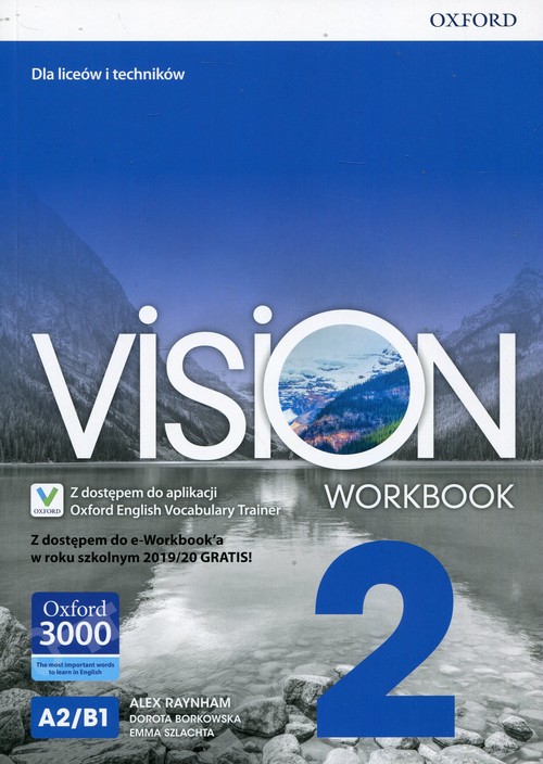 Image of Vision 2 Workbook Z dostępem do e-Workbook'a w roku szkolnym 2019/20 GRATIS! Liceum i technikum