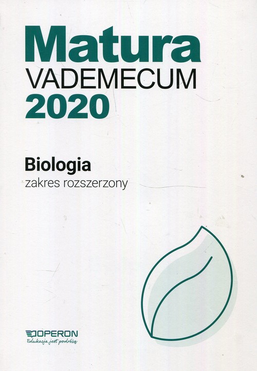 Image of Matura 2020 Biologia Vademecum Zakres rozszerzony Szkoła ponadgimnazjalna