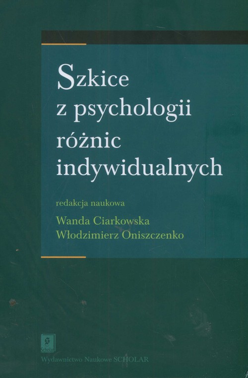 Image of Szkice z psychologii różnic indywidualnych