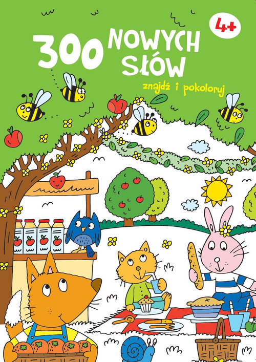 Image of 300 nowych słów Znajdź i pokoloruj 4+ zielona