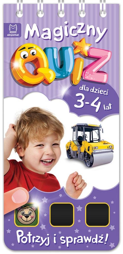 Image of Magiczny quiz dla dzieci 3-4 lata Fioletowy