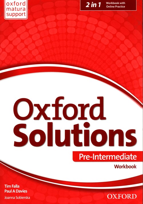 Image of Oxford Solutions Pre Intermediate Workbook + Online Practice
