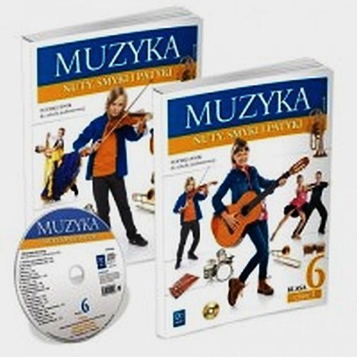 Image of Muzyka Nuty smyki i patyki 6 Podręcznik z ćwiczeniami z płytą CD Część 1 i 2 Szkoła podstawowa