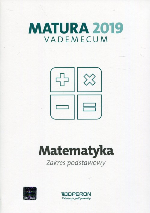 Image of Matematyka Matura 2019 Vademecum Zakres postawowy