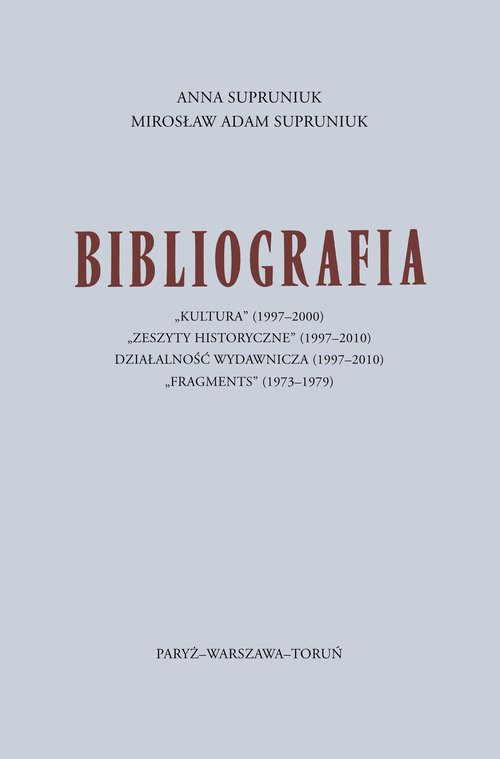 Image of Bibliografia "Kultura" (1997-2000)