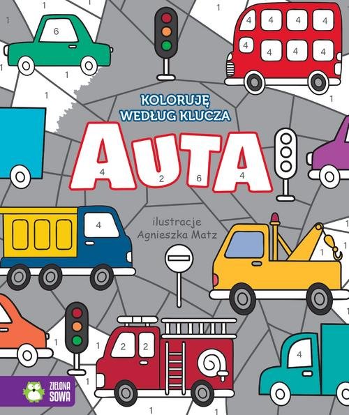 Image of Koloruję według klucza Auta