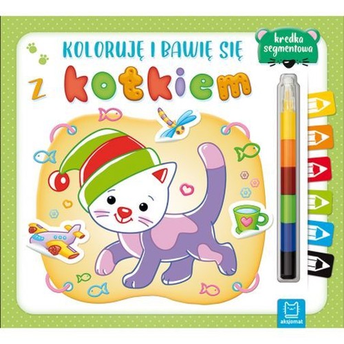 Image of Koloruję i bawię się z kotkiem + kredka segmentowa