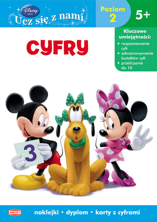 Image of Disney Ucz się z nami Cyfry Poziom 2 UDB-3 Klub Przyjaciół Myszki Miki 5+