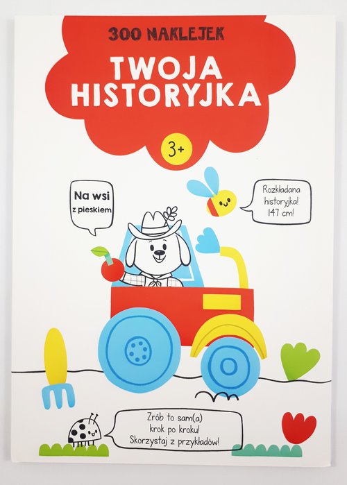 Image of Twoja historyjka Na wsi z pieskiem 300 naklejek Wiek 3+ czerwona