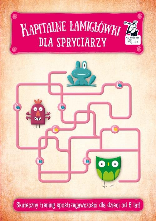 Image of Kapitalne łamigłówki dla spryciarzy Skuteczny trening spostrzegawczości dla dzieci od 6 lat