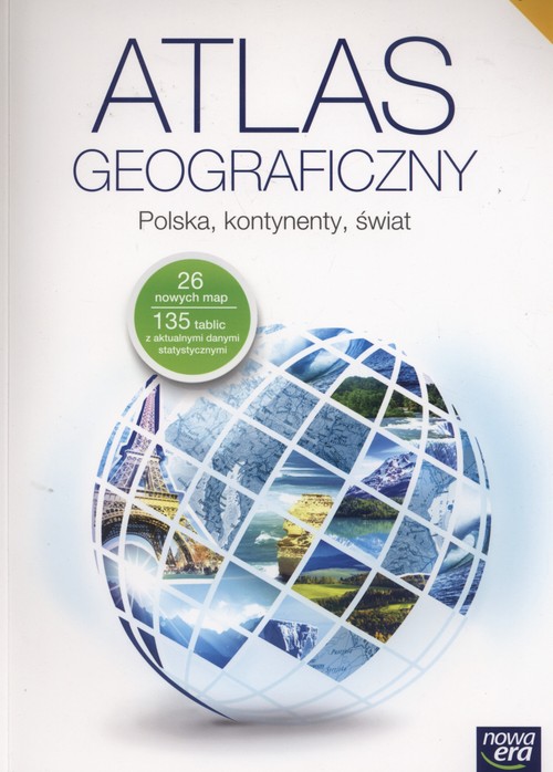 Image of Atlas geograficzny Polska kontynenty świat Gimnazjum