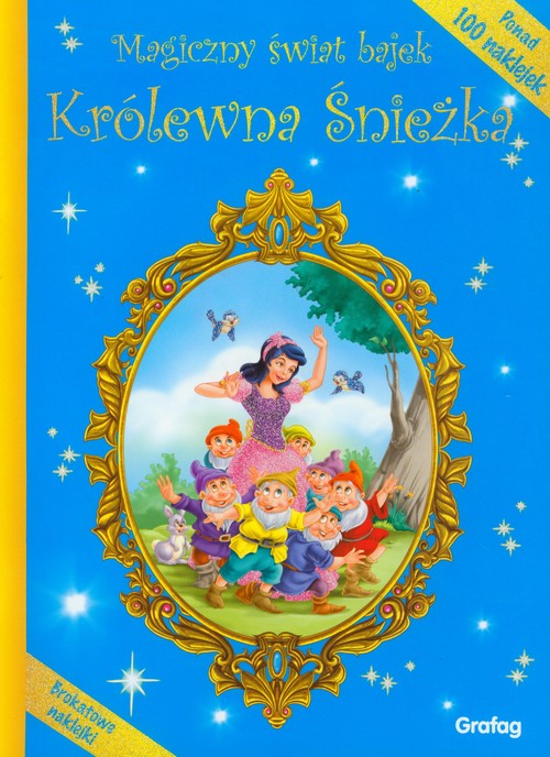 Image of Magiczny świat bajek Królewna Śnieżka brokatowe naklejki
