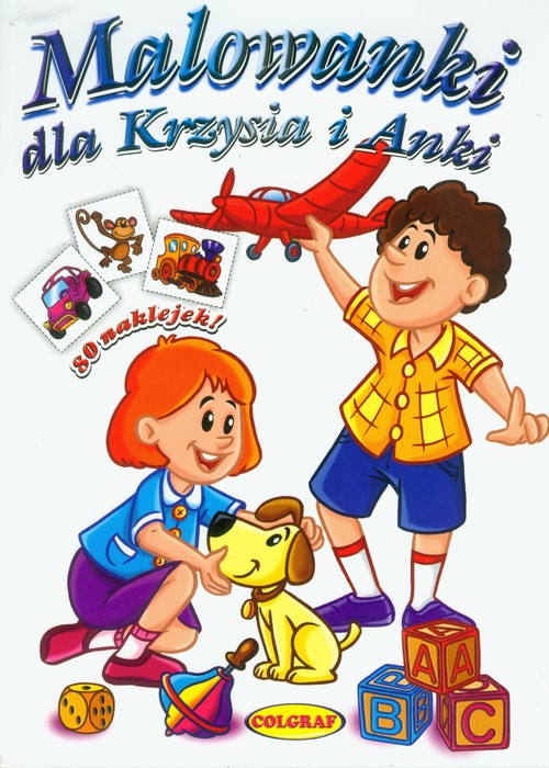 Image of Malowanki Krzysia i Anki 80 naklejek