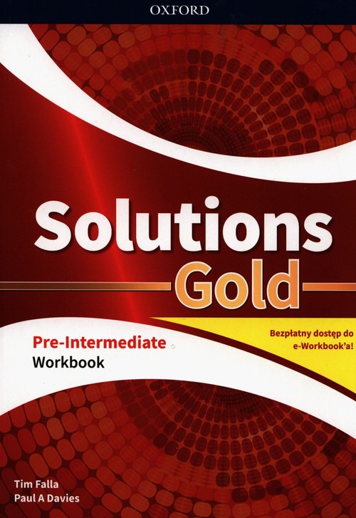 Image of Solutions Gold Pre-Intermediate Workbook z kodem dostępu do wersji cyfrowej e-Workbook
