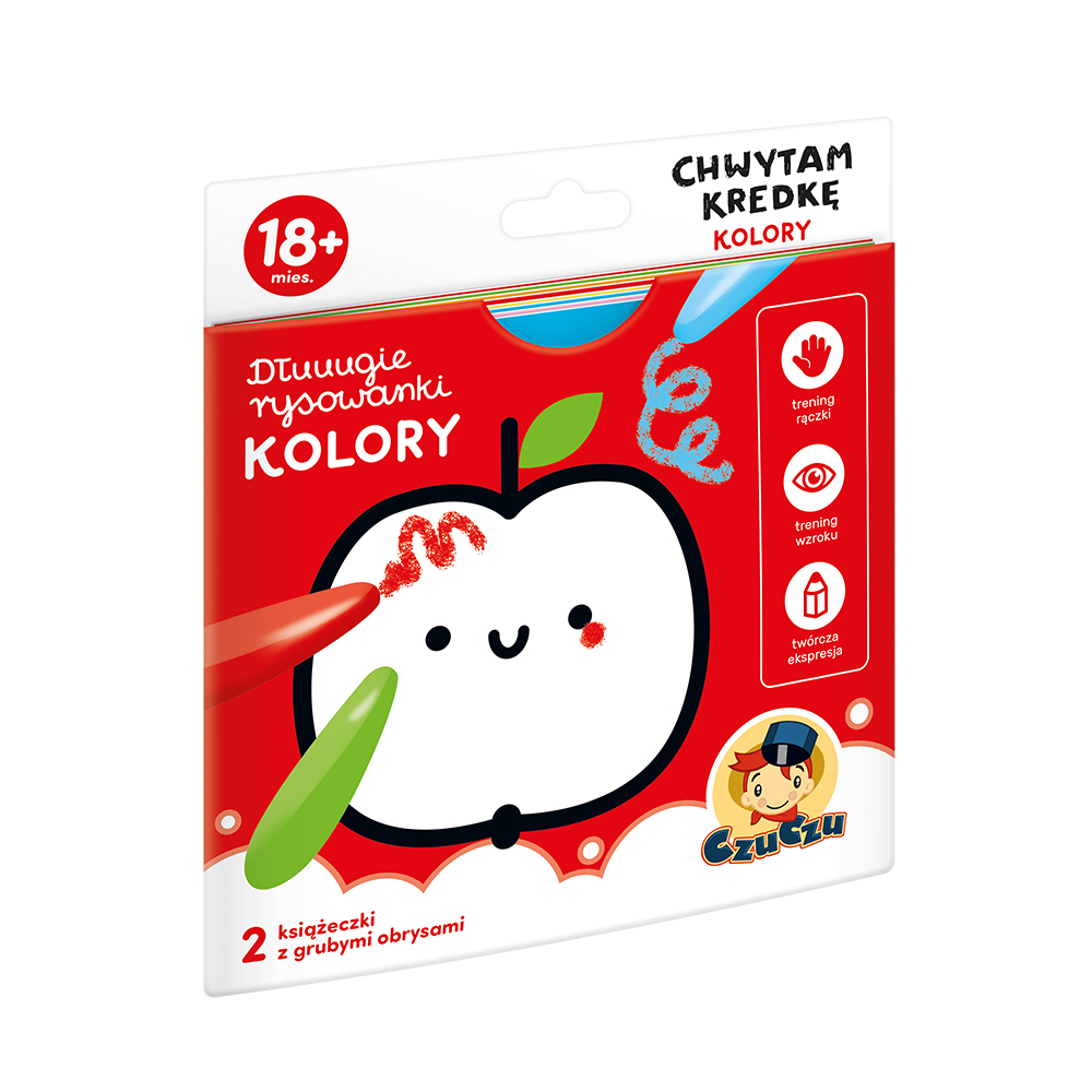 Image of CzuCzu Dłuuugie rysowanki Chwytam kredkę Kolory