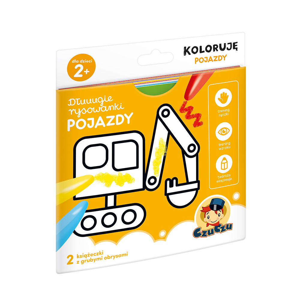 Image of CzuCzu Dłuuugie rysowanki Koloruję Pojazdy