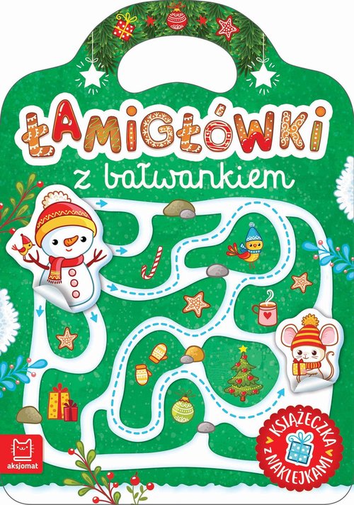 Image of Łamigłówki z bałwankiem. Książeczka z naklejkami